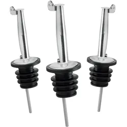 LAYBA Flaschenausgießer 3er-Set Silber