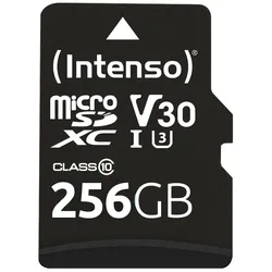 Intenso microSD Card UHS-I 256GB SDXC Professional