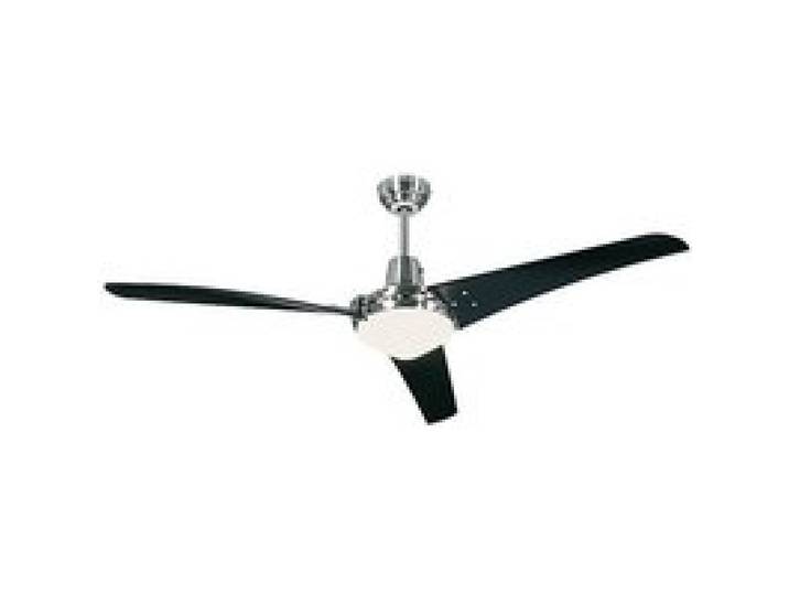 Ventilateur de plafond MIRAGE - Ø hélice 1400 mm laque noire / chrome brossé - Climatiseur Climatiseurs Ventilateur Ventilateur de