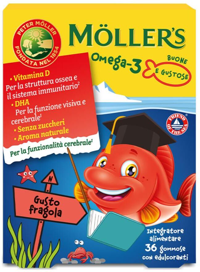 DIFAR DISTRIBUZIONE Srl Möller's Omega 3 Jelly Fish, 36 gommose