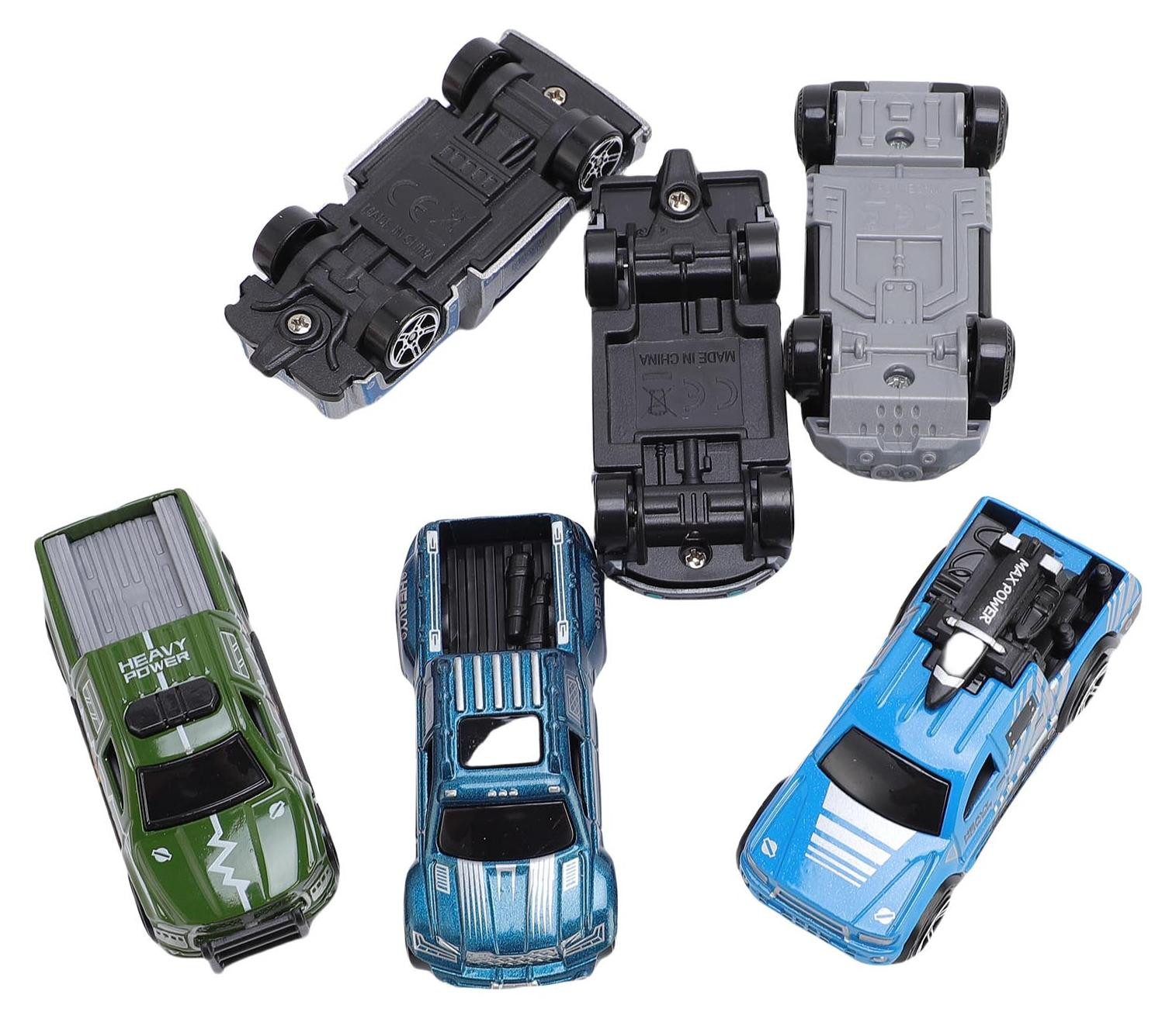 Set van 6 vintage modelauto's van plastic en metaallegering door Gistuch