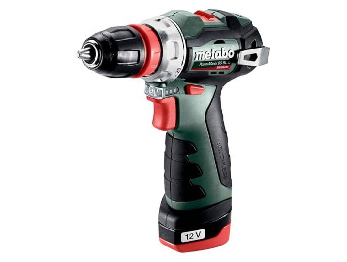metabo PowerMaxx BS BL Q 601749500 Perceuse-visseuse sans fil Li-ION 12 V 2 Ah + 2 piles