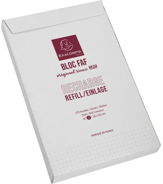 Exacompta Desk Pad Blok Refill, No.2, Dotted