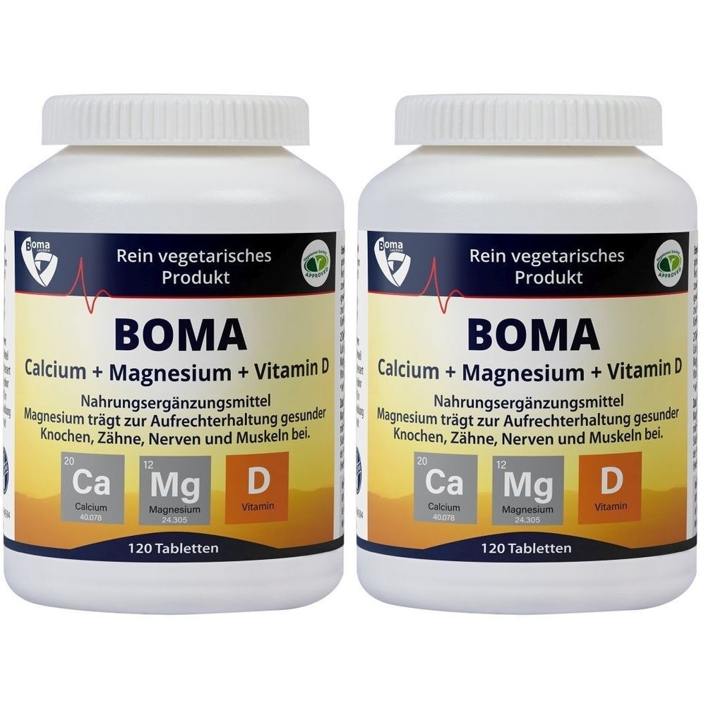 CALCIUM+MAGNESIUM+Vitamin D Tabletten 2x 2x120 St