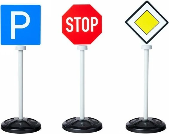 Große Verkehrsschilder