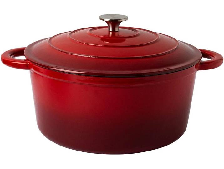 Kochtopf Lunasol Jupiter emailliert , rot, Ø:28cm, Töpfe, Kochtopf