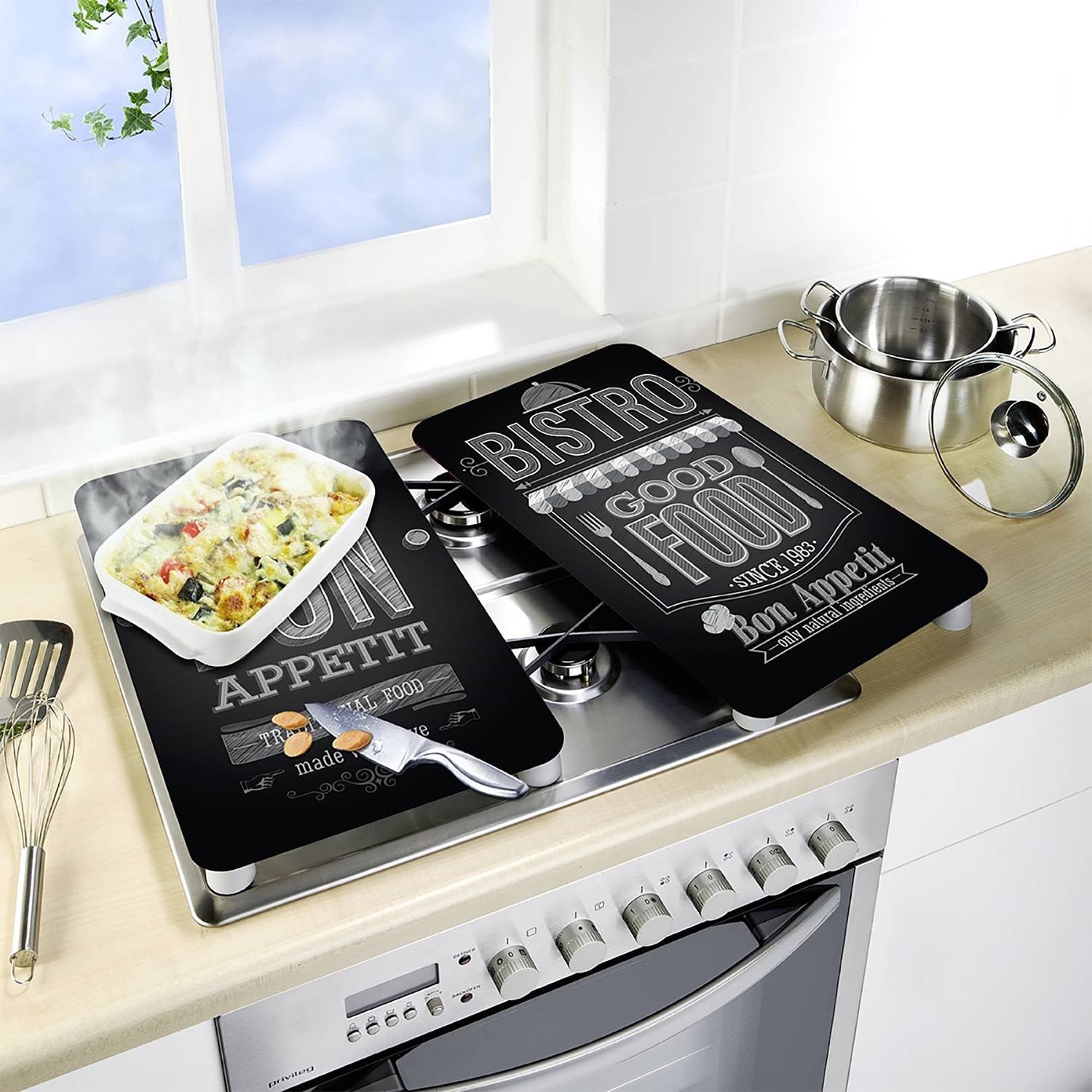 home24 Afdekplaat Bon Appetit set van 2