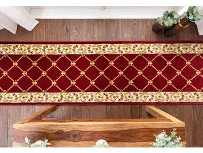 Well Woven Custom Size Runner Timeless Fleur De Lis Traditional Stair Rug