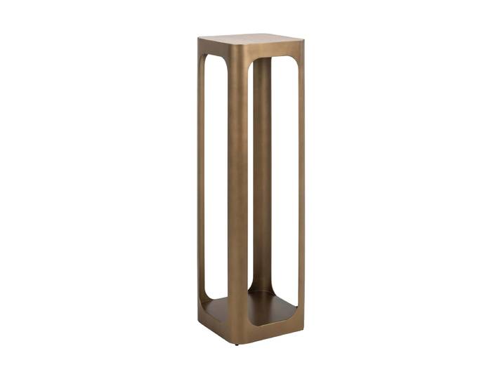 Design Deko- und Blumensäule „Claridge“ mit Keramikplatte Gold Richmond Interiors