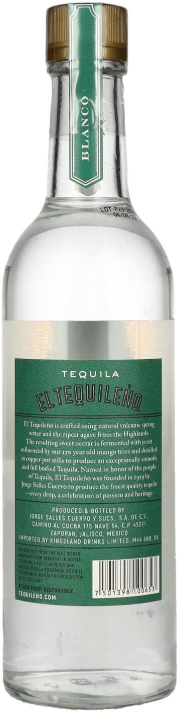 El Tequileño Tequila El Tequileño Blanco Tequila 38% Vol. 0,5l