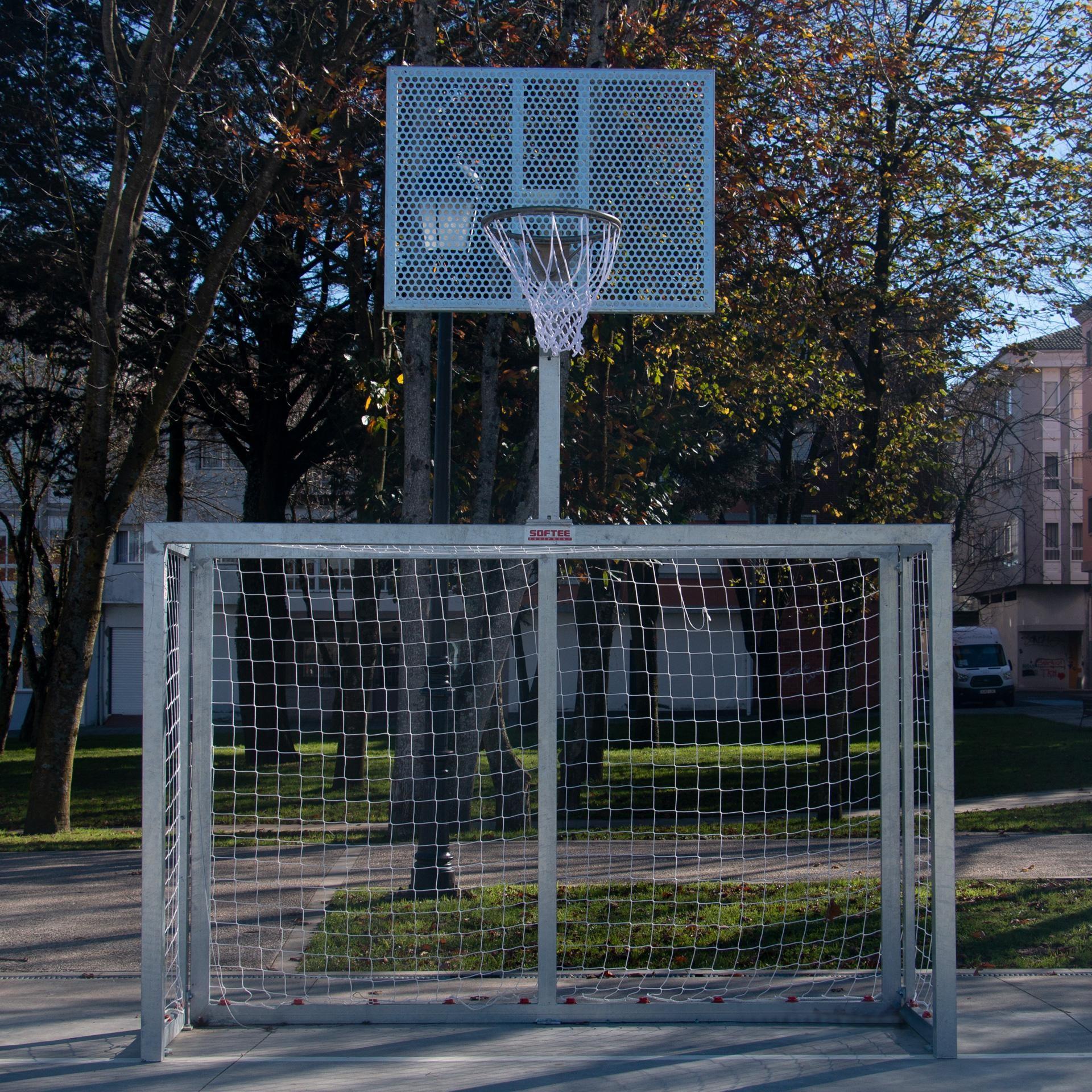 Set aus verzinktem Futsal-/Handballtor - Korbständer