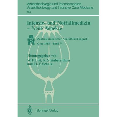 Intensiv- und Notfallmedizin — Neue Aspekte, Taschenbuch von , Springer Berlin, 978-3-540-16632-0