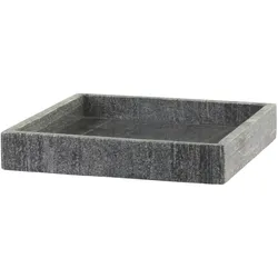 Chic Antique Morlaix Tablett aus Marmor quadratisch, H4/L30/B30 cm, kohle