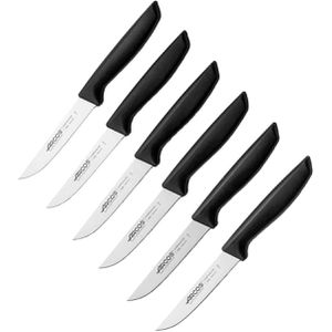 Arcos Gemüsemesser Niza 136500, Set, 11 cm Edelstahlklinge, Kunststoffgriff, 6 Stück