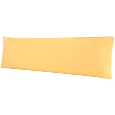 Kissenbezug BELLANA "Mako-Jersey", beige (weizen), B:40cm L:140cm, Jersey, Obermaterial: 100% Baumwolle, Kissenbezüge, Kissenbezug, für Seitenschläferkissen