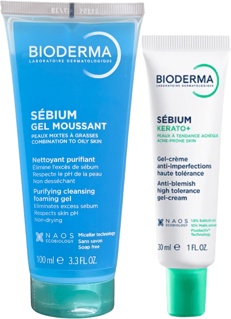 Bioderma Sébium Kerato+ Gel-Creme Anti-Imperfeições + Gel de Limpeza Pack