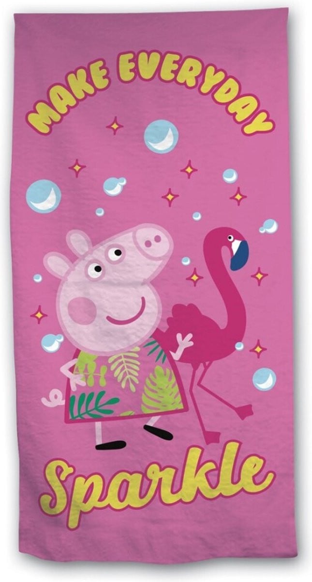 Peppa Pig Strandlaken voor kinderen, 140 x 70 cm