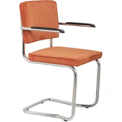 Zuiver Ridge Kink Rib Armlehnstuhl, orange