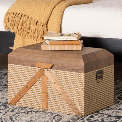 Kande Storage Trunk by Baxton Studio in Brown (Size OS)