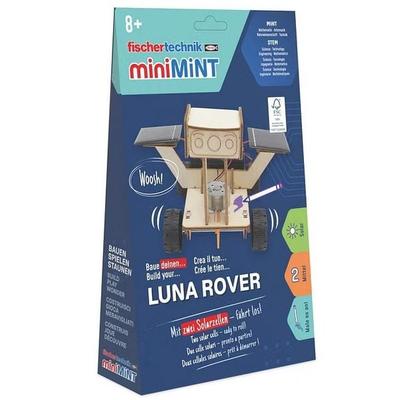 Fischertechnik 579974 - miniMINT, Luna Rover mit 2 Solarzellen, Technik-Holzbausatz ab 8 Jahren