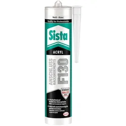 Acryl SISTA F130 Anschluss weiß 300ml Kartusche