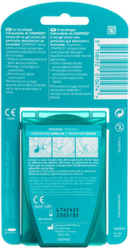 Compeed Pansements pour petites ampoules, 6 unités