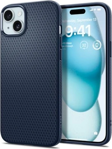 Spigen Liquid Air Navy Blue iPhone 15