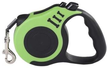 The Cart Load Automatic Retractable Dog Leash, Walking Lead With Comfortable Grip, Brake & Lock System, Eco friendly, Durable Pet green