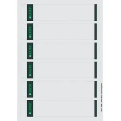 Leitz PC-beschriftbare Selbstklebende Rückenschilder 1686 Für Leitz 1050 Qualitäts-Ordner Hellgrau 39 x 192 mm 150 Stück