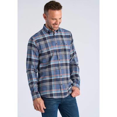 Langarmhemd JACK’S "Freizeithemd (Langarm) Regular Fit", Herren, Gr. L, Normalgrößen, blau (denim blau), Obermaterial: 100% Baumwolle, Hemden
