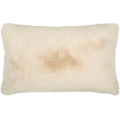 Dekokissen PAD "EVITA", beige (ivory, unifarben), B:35cm L:60cm, Polyester, Dekokissen_Sitzkissen_Kissenhüllen, Kunstfell