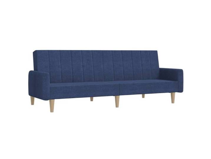 BEAU Canapé-lit à 2 places bleu tissu SS0000257535