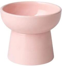 Uplifted Finds Ergonomic Elevated Ceramic Pet Feeding Bowl pink