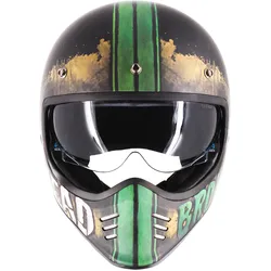 Broken Head Retro Helm Rusty Rider Grün S (55-56 cm)