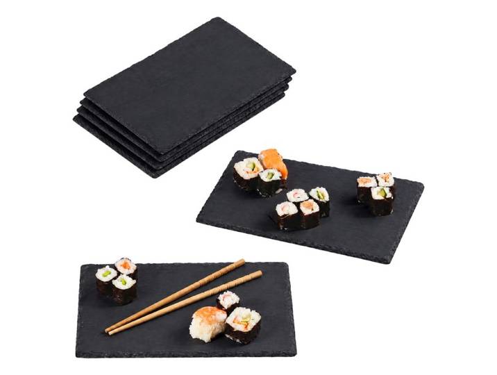 Relaxdays Lot de 6 plaques en ardoise