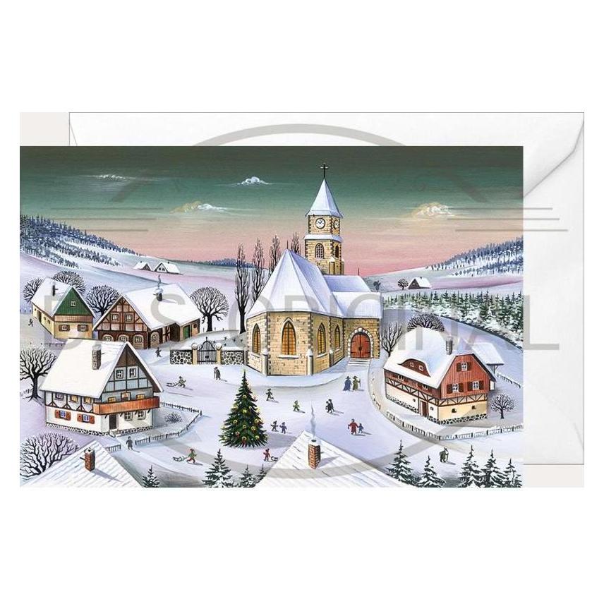 Olewinski & Tochter 2969 - Weihnachtsklappkarte "Ein Sonntag im Advent" (2969)