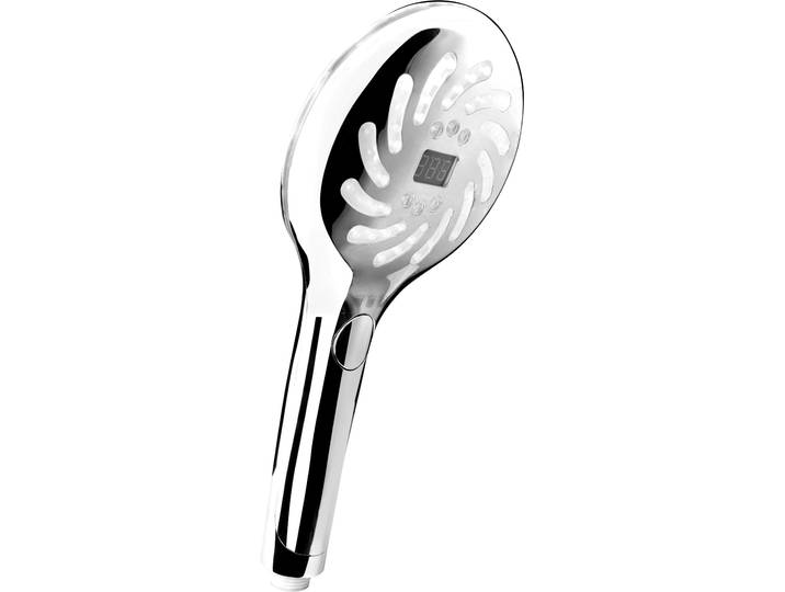 Duschbrause CORNAT LED Handbrause Display chrom , silber, Duschköpfe, Duschbrause