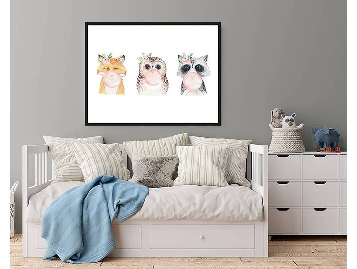 home24 Afbeelding Funny Pet Friends 63 x 83cm meerdere kleuren