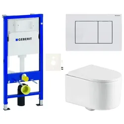 Geberit Wand-WC Set für Vorwandmontage + SAT WC SIKOGESREX72D30