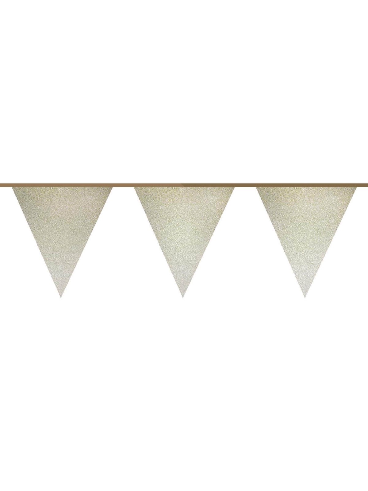 Haza Witbaard Flag line Gold Glitter 6mtr.