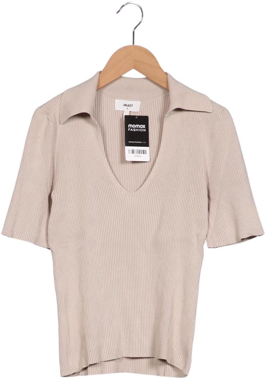 Object Damen Pullover, Beige, Gr. S, Synthetik / Viskose - Second Hand