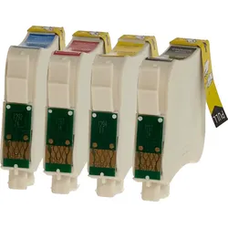4 Ampertec Tinten ersetzt Epson C13T129540 Multipack KCMY