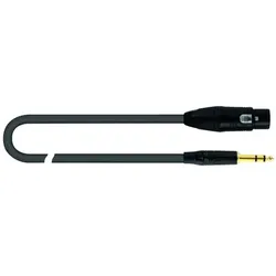 Quik Lok JUST/FJS-10 Kabel: Cannon-XLR-Buchse / 6,3-mm-TRS-Stereo-Stecker, 10 m (10 m, XLR Kabel), Audiokabel