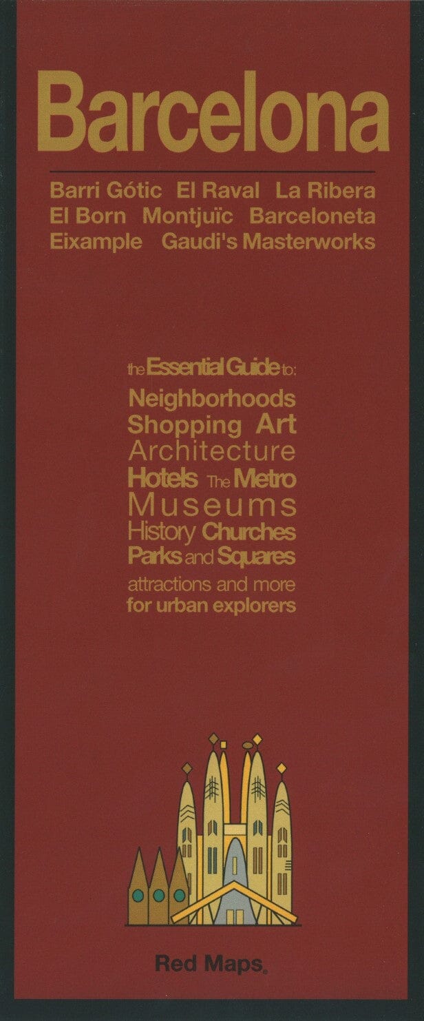 Red Maps Barcelone, Espagne   Cartes rouges