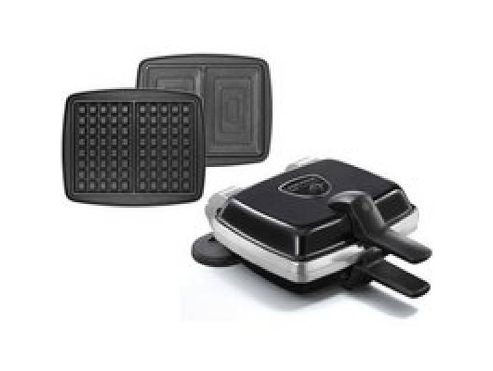 LAGRANGE Gaufrier Super 2 Plaques gaufres et croques-monsieur Antiadhésif Noir 1000W 039425