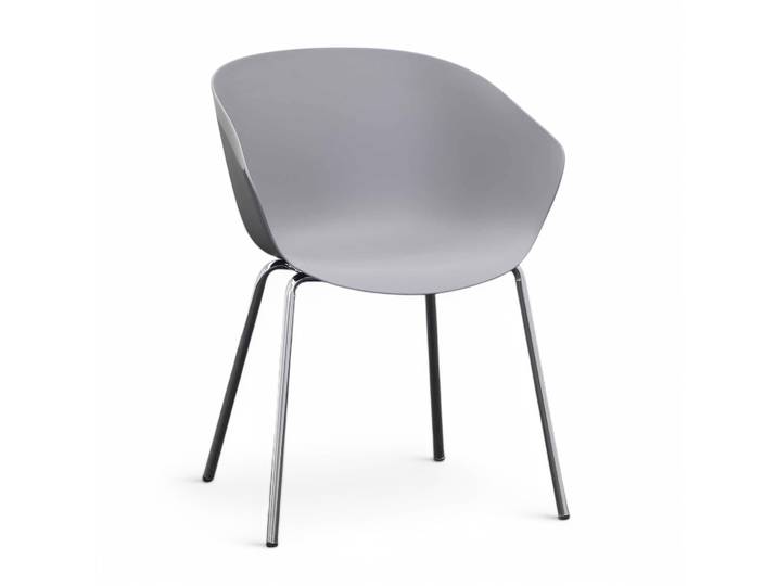 Besucherstuhl Milani Stay Dunkelgrau, Neu - Perfekt für komfortables Sitzen