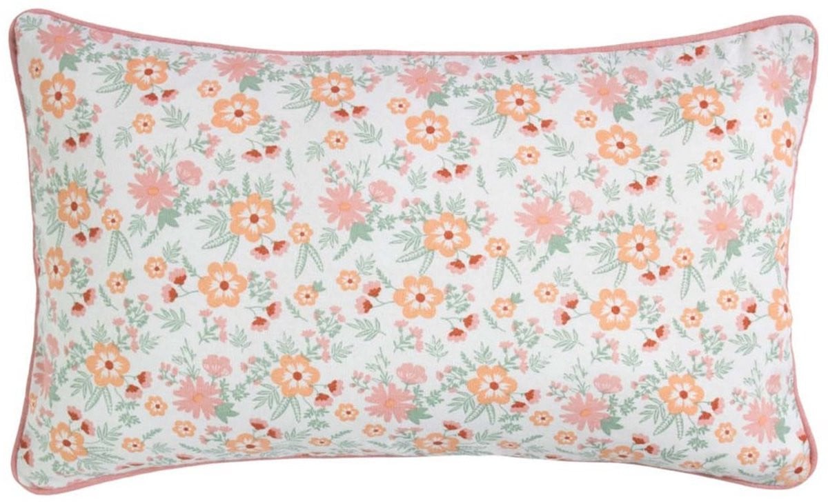 Freddie Flowers Kussen roze 30 x 50 cm