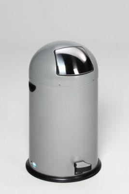 VAR Müllsackständer, 40 l, mit Fußpedal, silber
