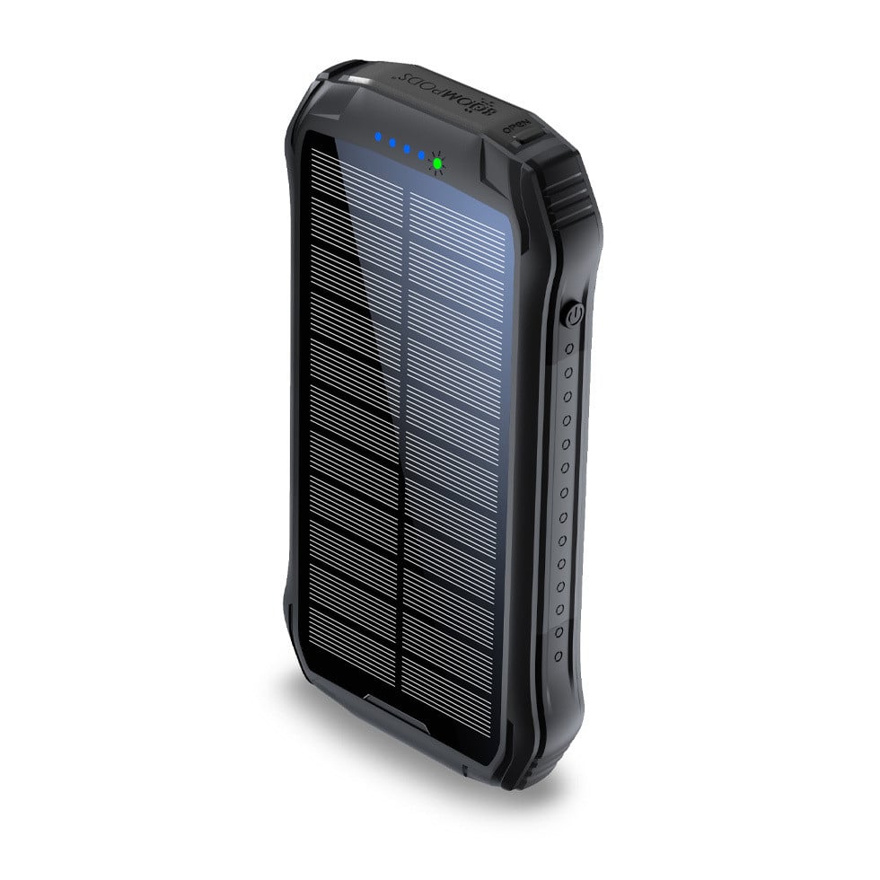 Boompods Neutron Solar Powerbank 10.000mAh zwart