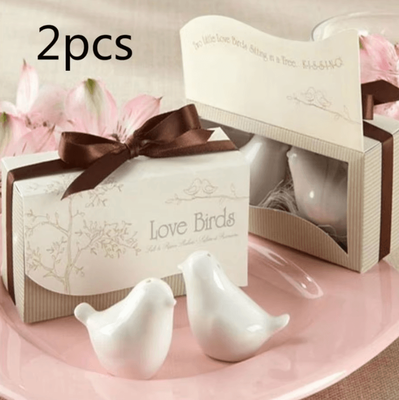 Uplift Curations 2 Piece Love Bird Salt & Pepper Shaker Set Wedding Favors, Party & Kitchen Decor Souvenirs 2 Piece Love Bird Salt & Pepper Shaker Set Wedding Favors, Party & Kitchen Decor Souvenirs